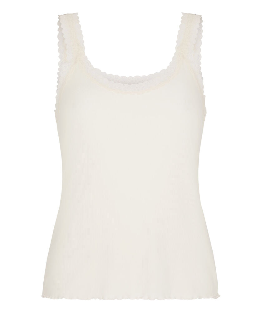 Singlet Rib Jersey Lace