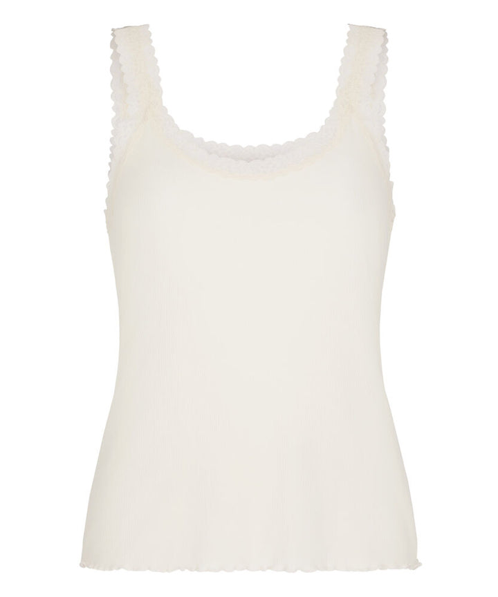 Singlet Rib Jersey Lace