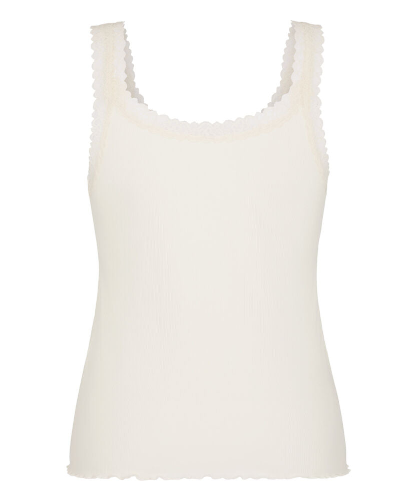 Singlet Rib Jersey Lace