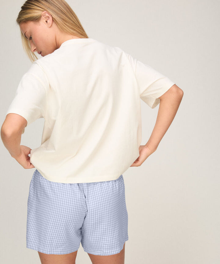 PJ SS Short Vis Co Woven Check