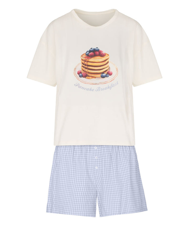 PJ SS Short Vis Co Woven Check