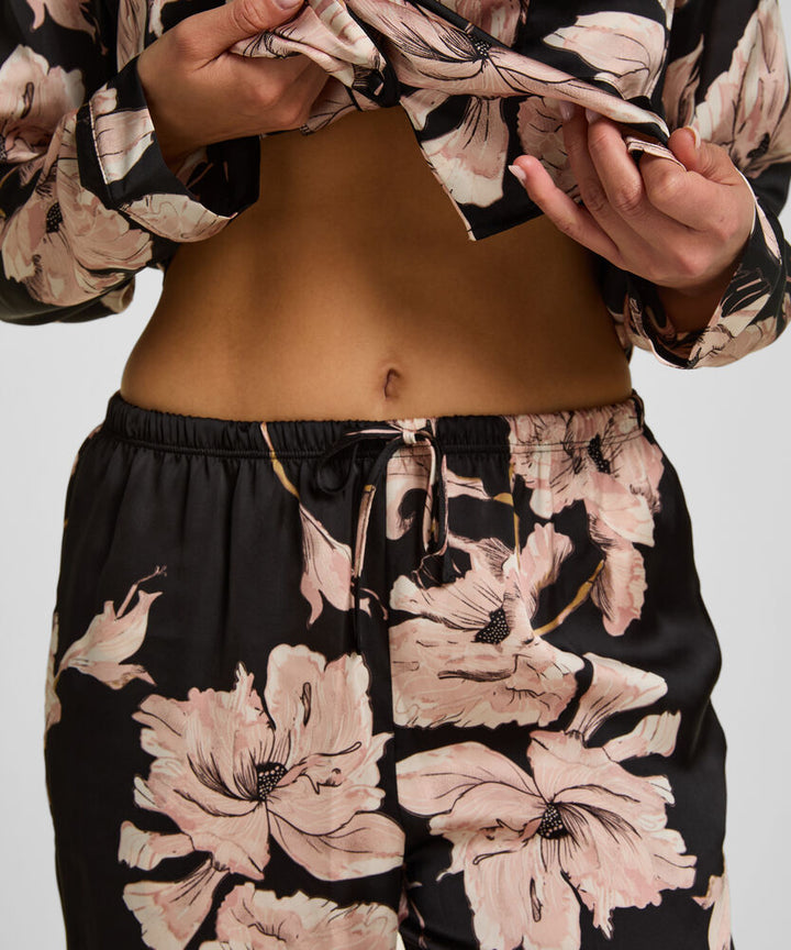 Satin Pants Flower