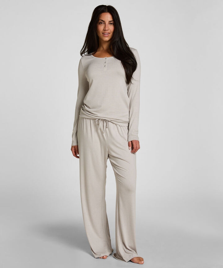 Pyjama Set Striped Henley