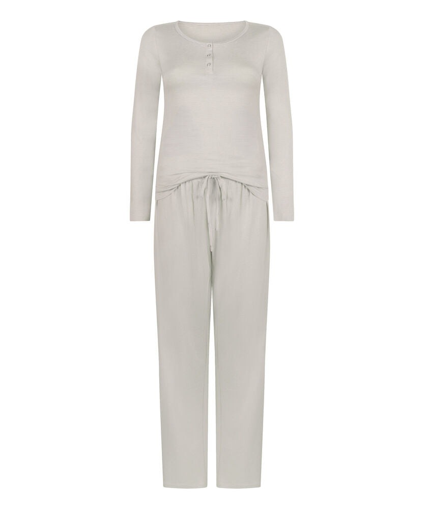 Pyjama Set Striped Henley