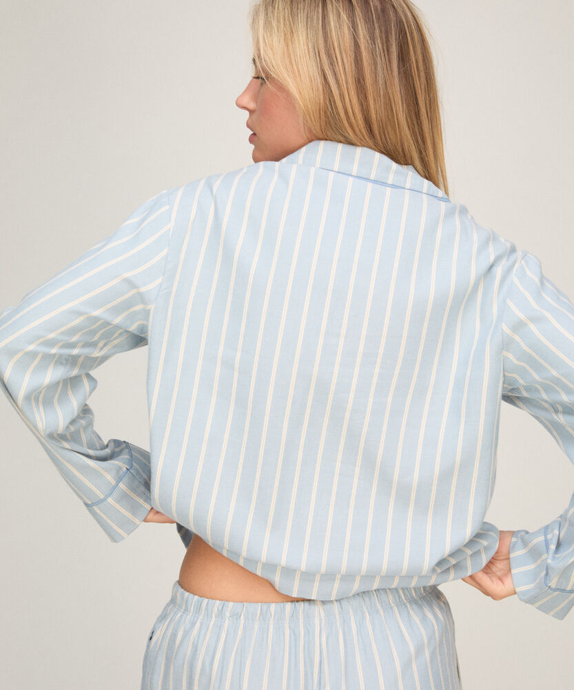 Jacket LS Vis Co Woven Stripe