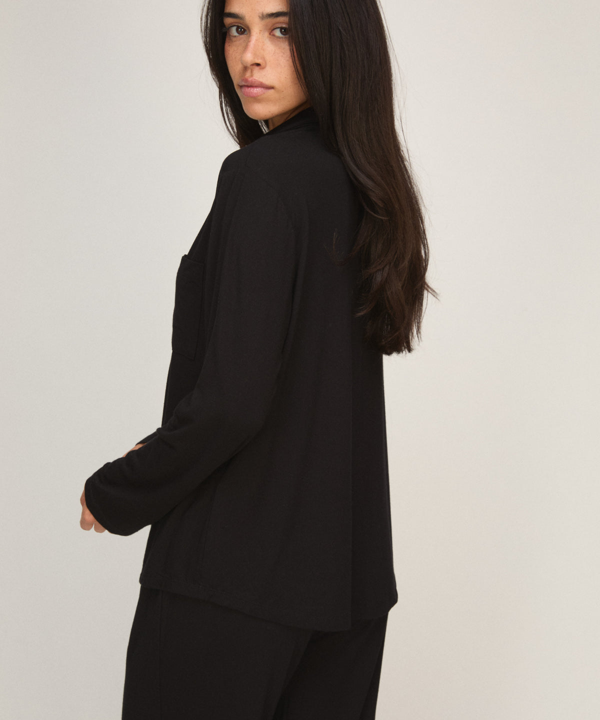 Pj Ls Jersey Essential - Black