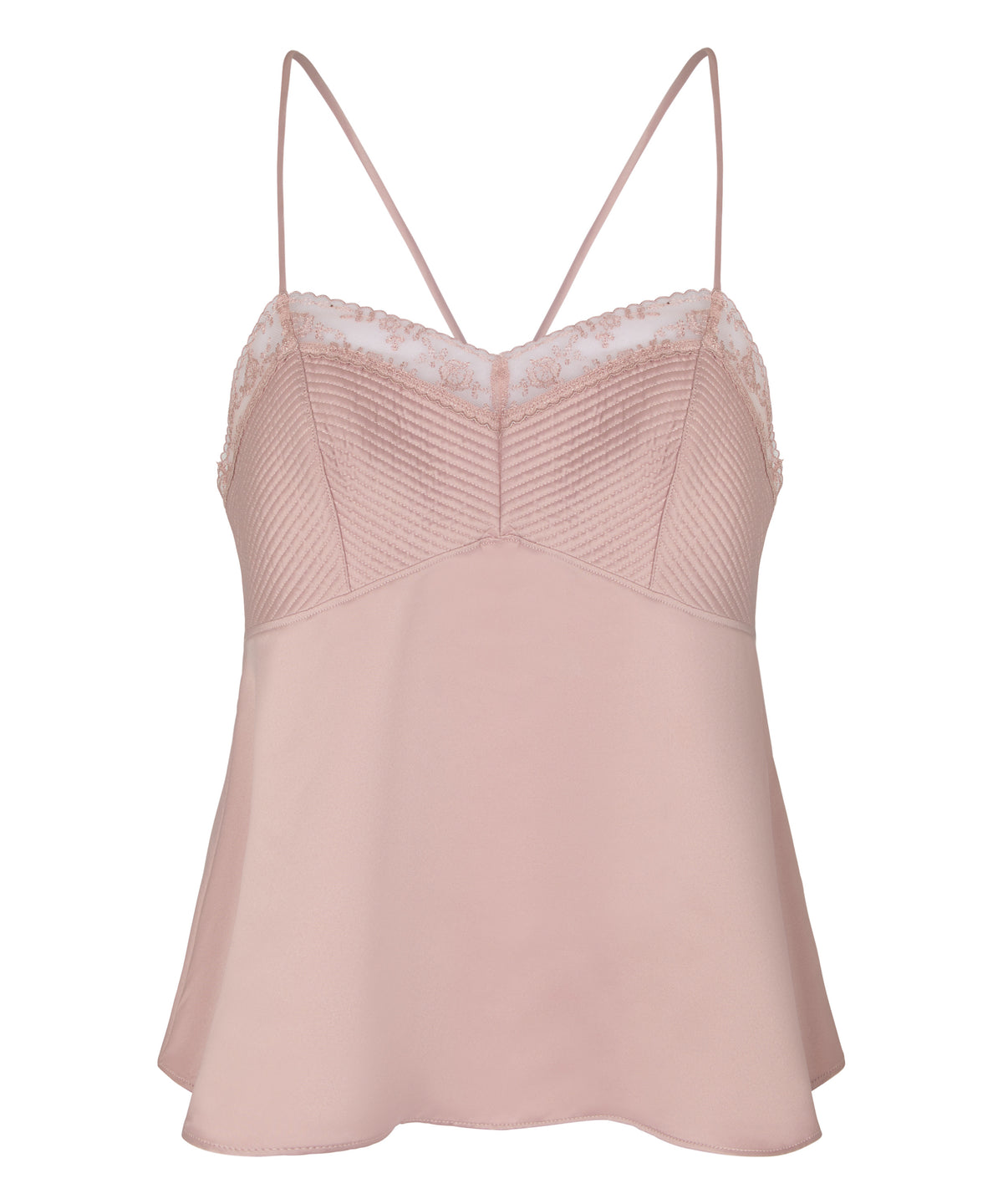 Cami Satin Embroidery Legacy - Adobe Rose
