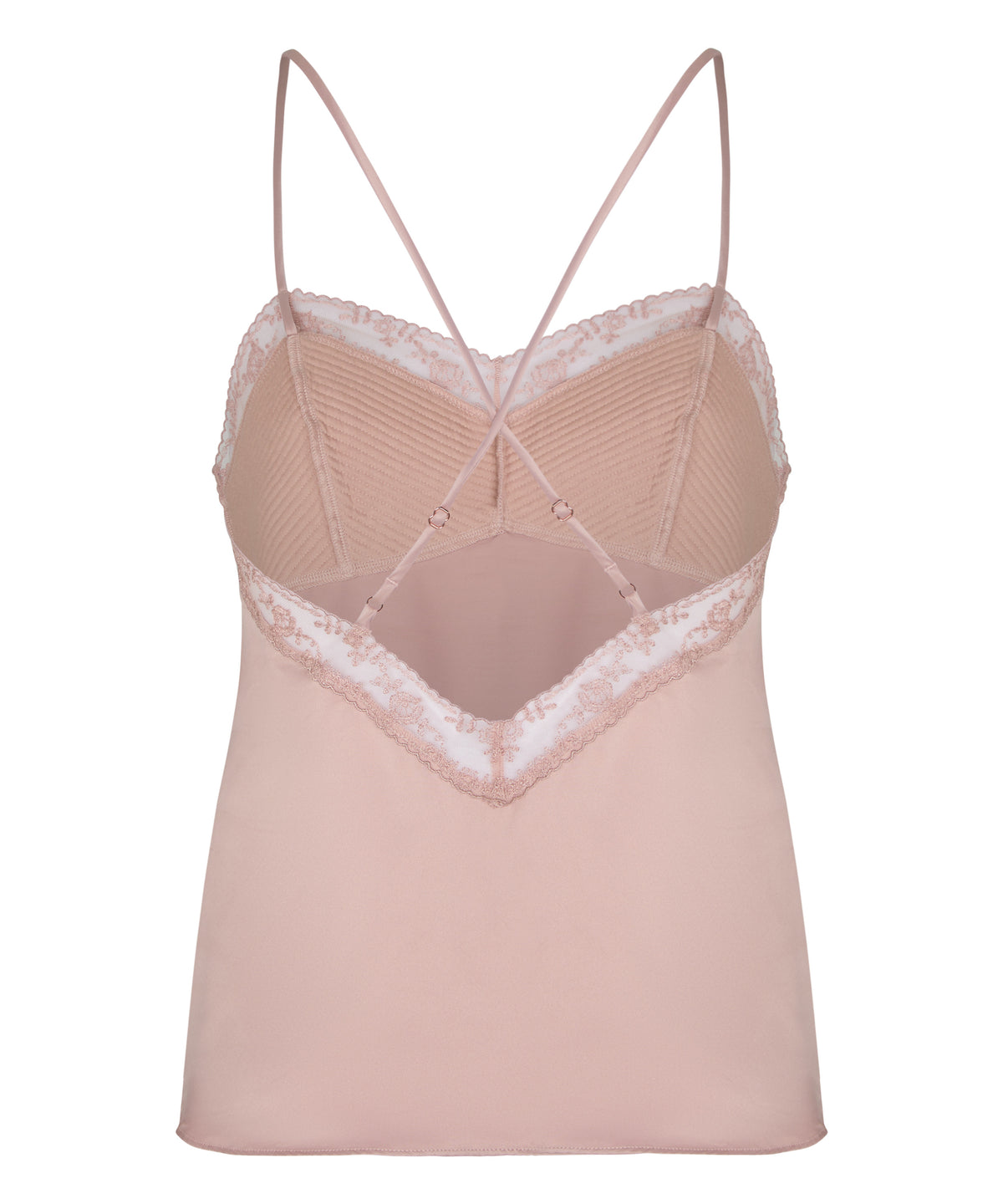 Cami Satin Embroidery Legacy - Adobe Rose