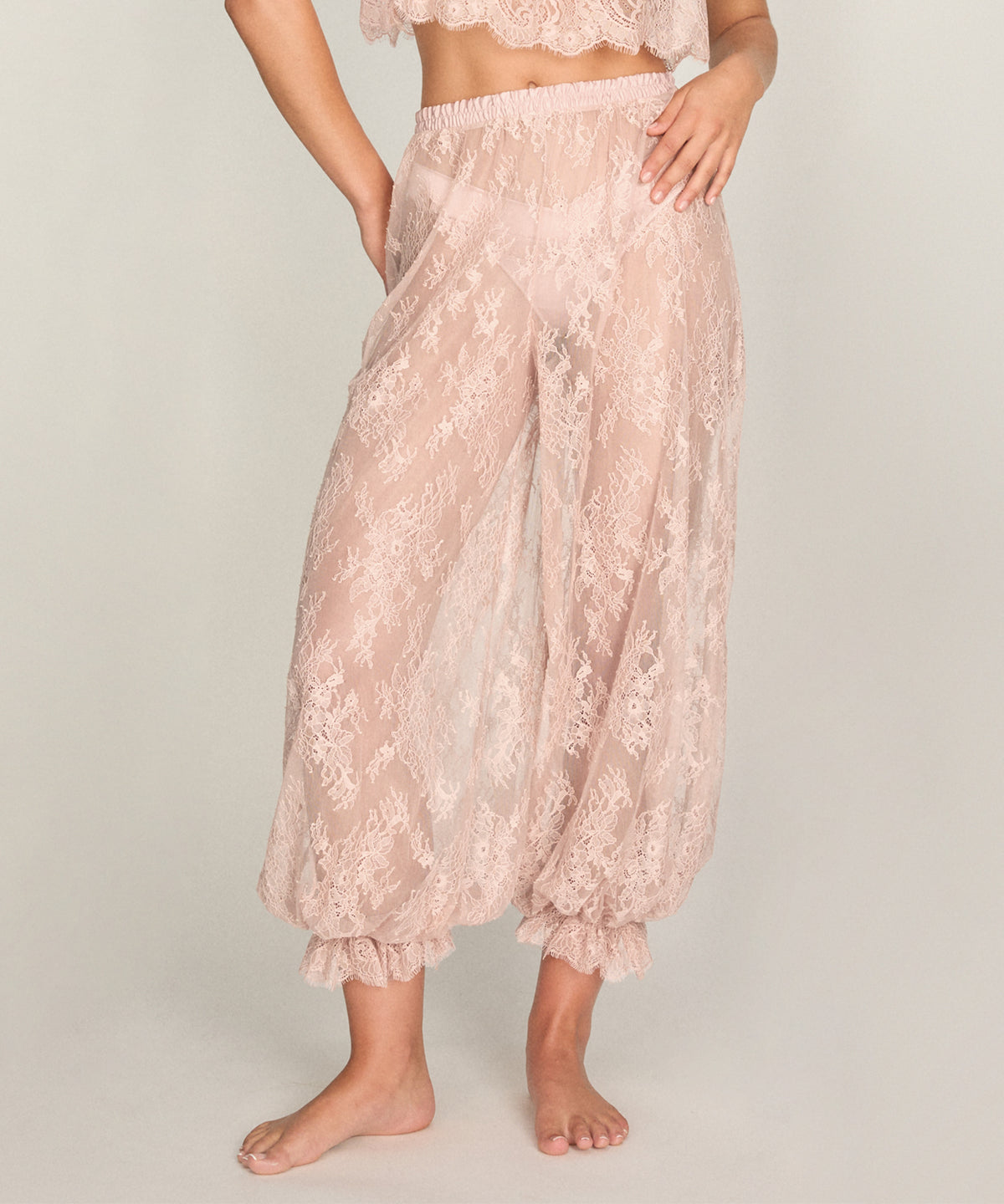 Jogger Allover Lace Legacy - Adobe Rose