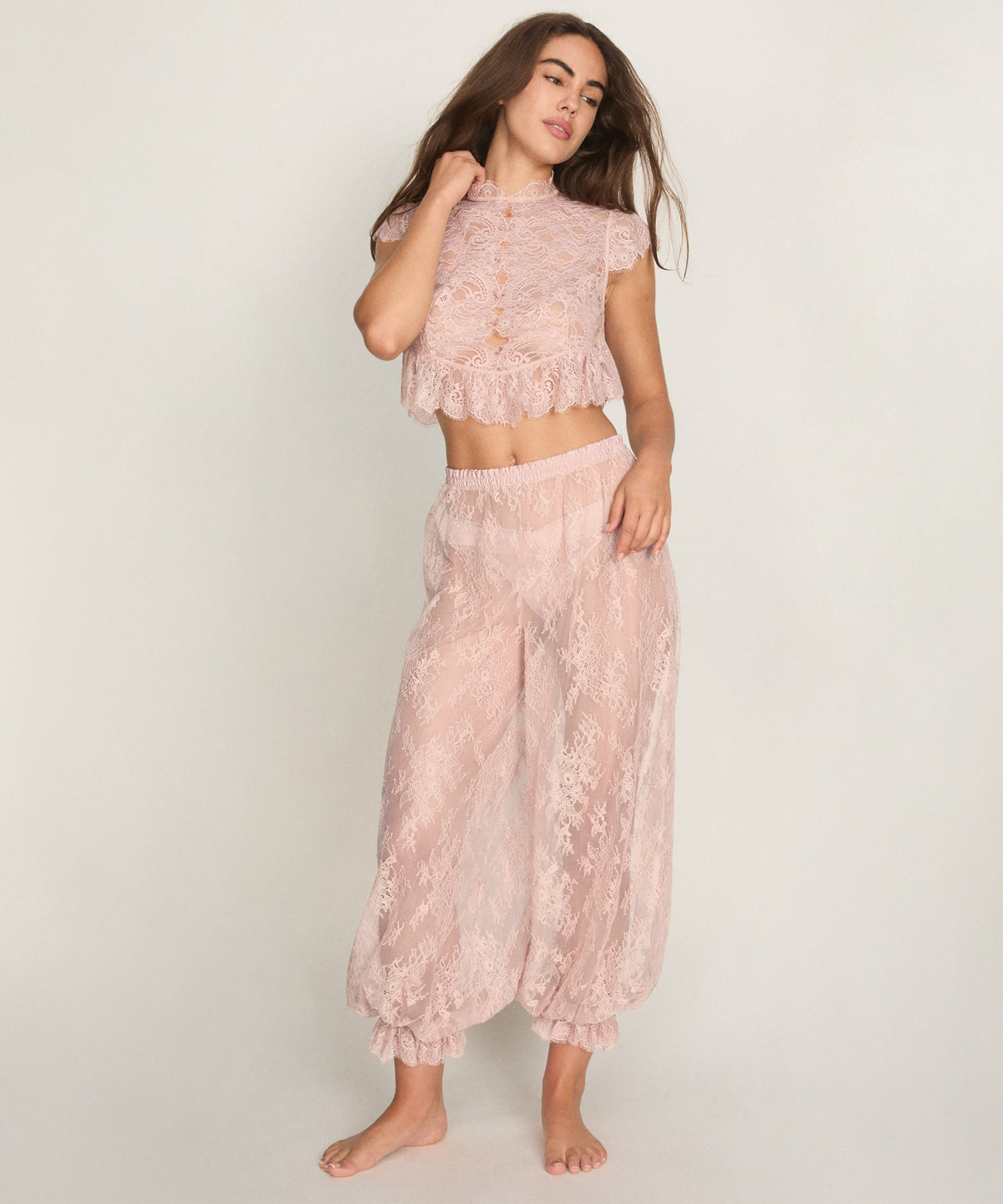 Top Allover Lace Legacy - Adobe Rose