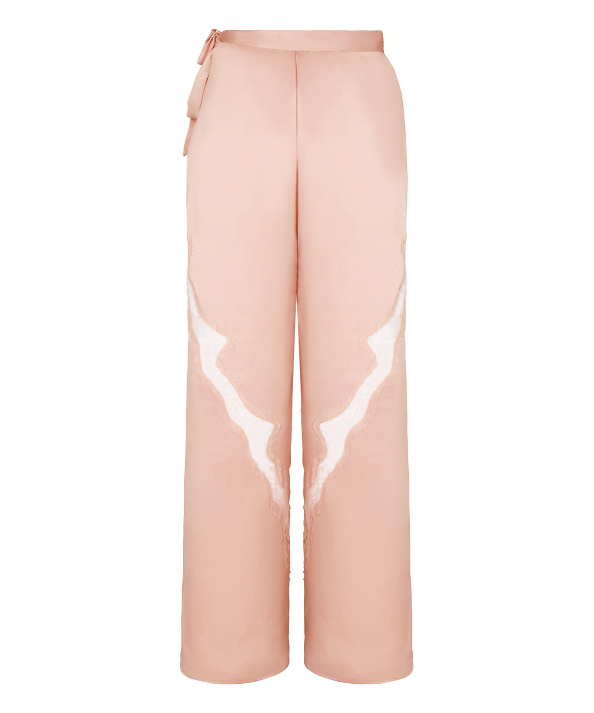 Pant Satin Wide Lace Legacy - Peach Whip