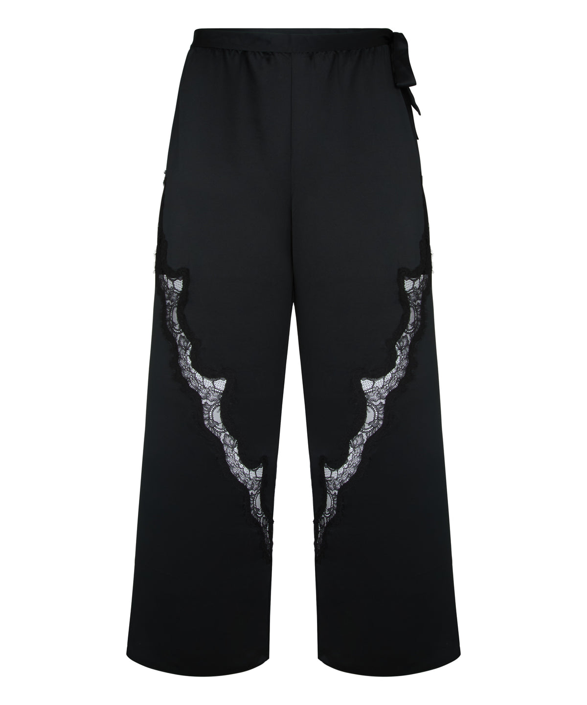 Pant Satin Wide Lace Legacy - Caviar