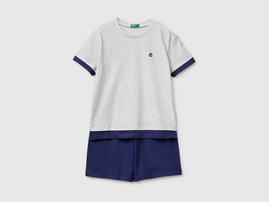 PYJAMA(T-SHIRT+SHORT-Boy - Blue