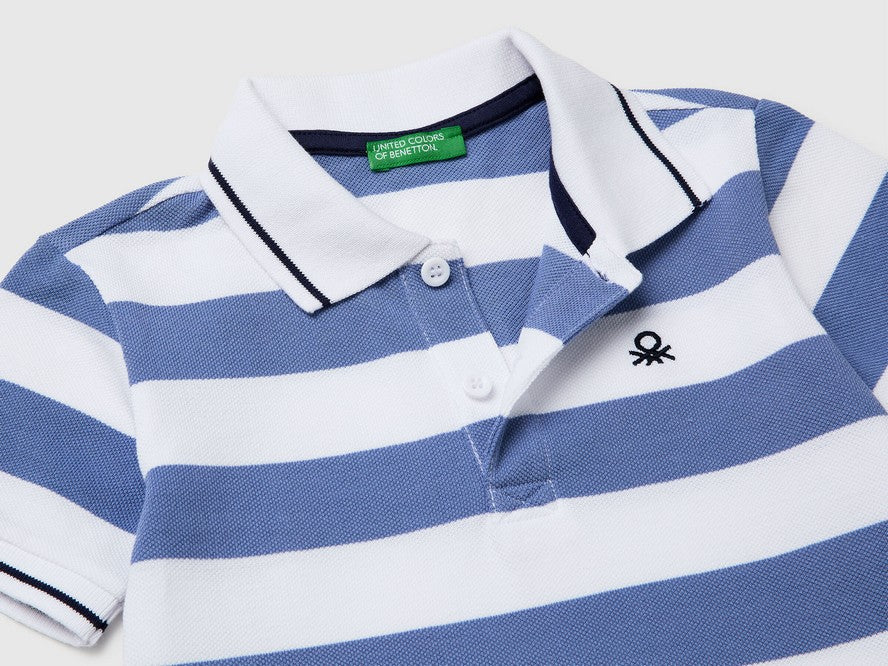 H/S POLO SHIRT-Boy - Light Blue