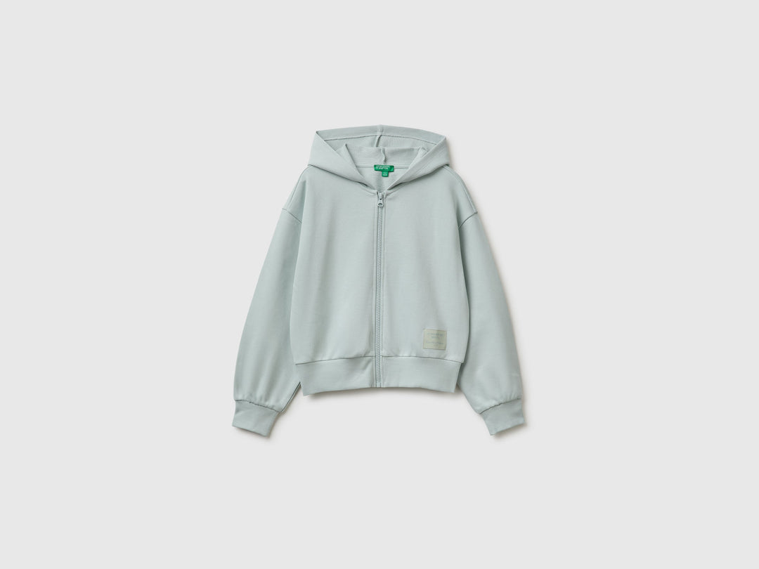 Sweatshirt With Hood - Grey