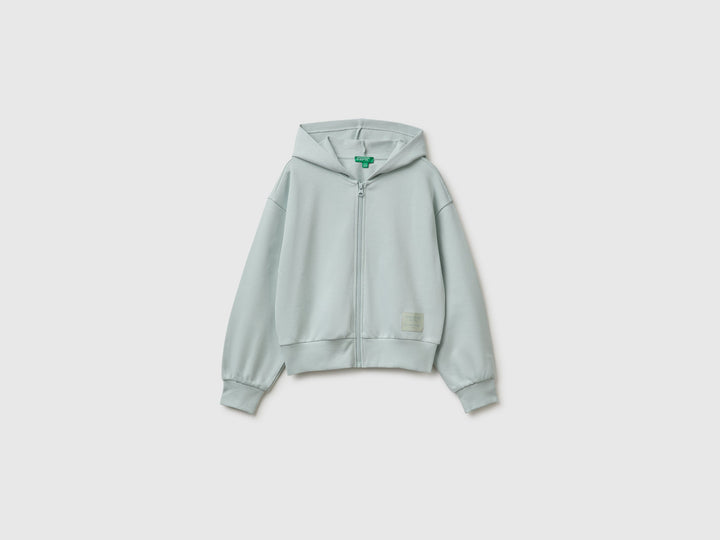 Sweatshirt With Hood - Grey