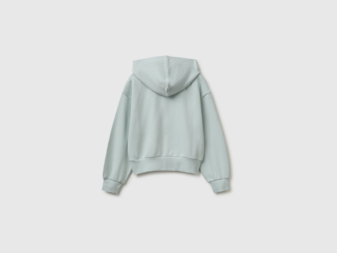 Sweatshirt With Hood - Grey