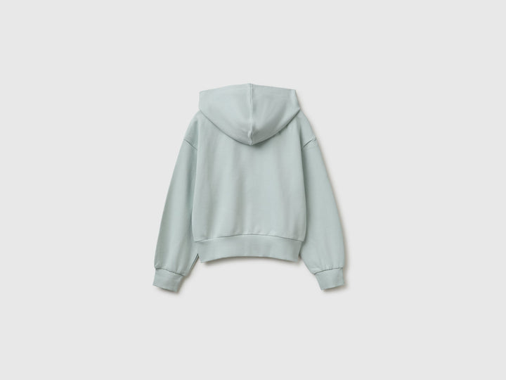 Sweatshirt With Hood - Grey