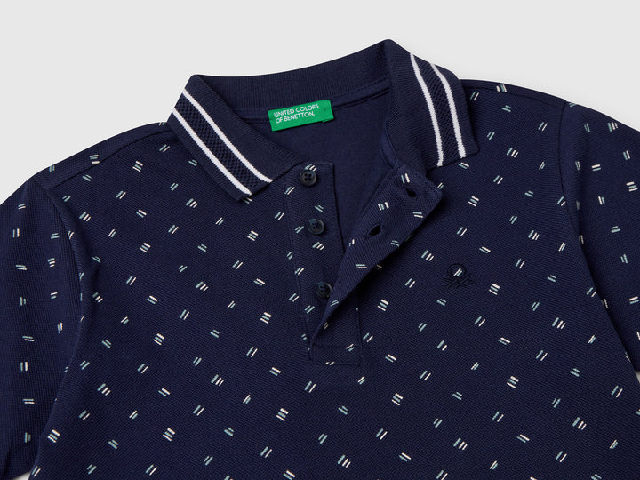 H/S Polo Shirt - Navy Blue