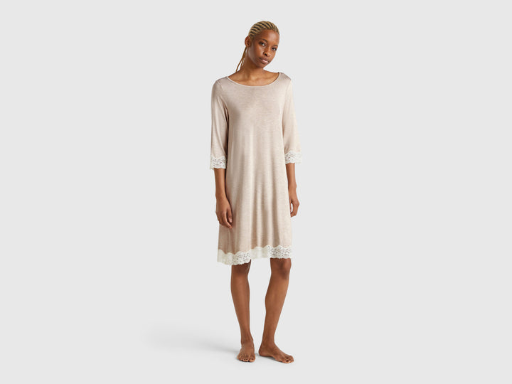 Night Dress - Beige