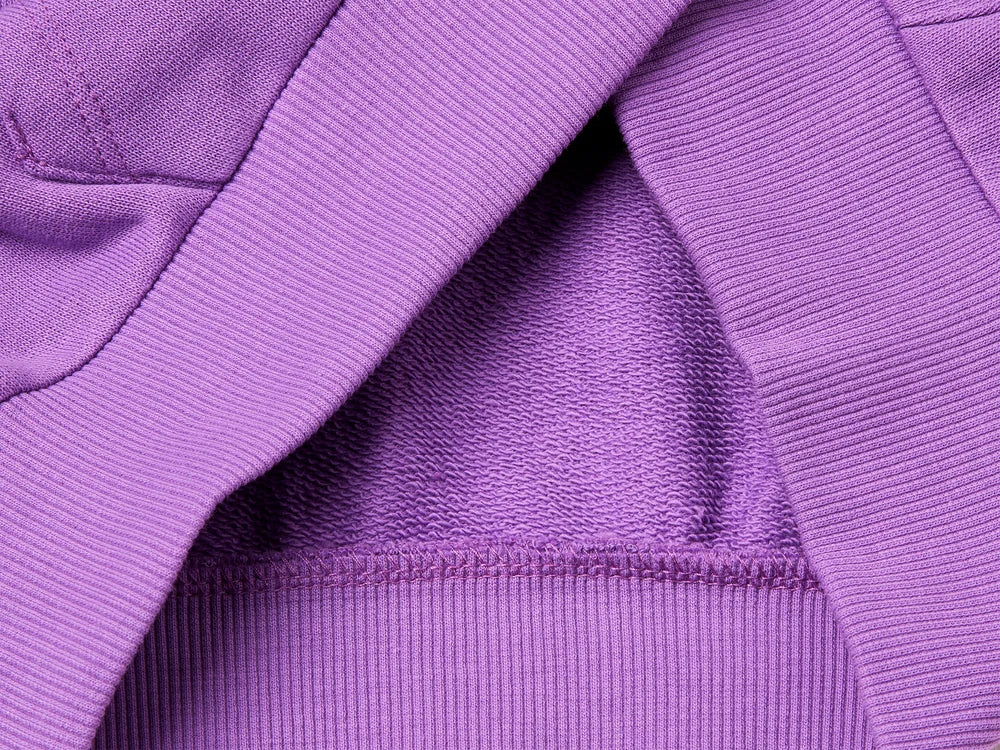 Sweatshirt With Hood - Violet