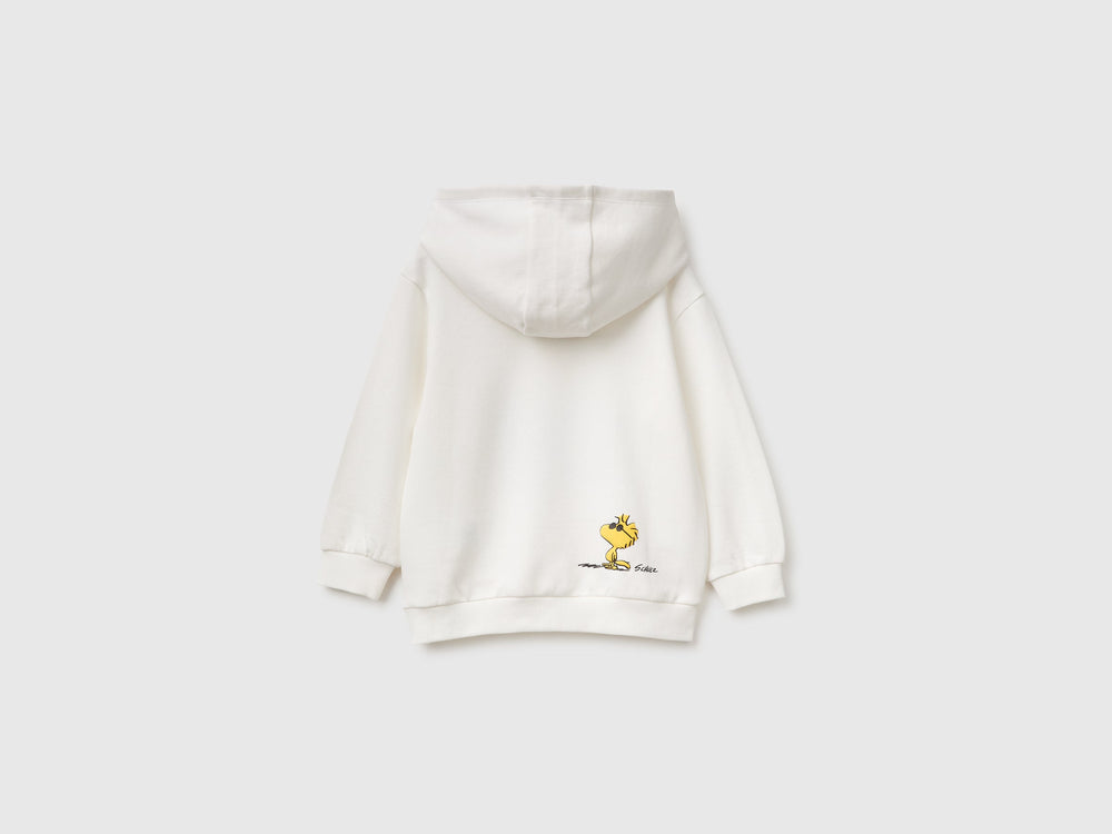 Sweatshirt With Hat M/L - White