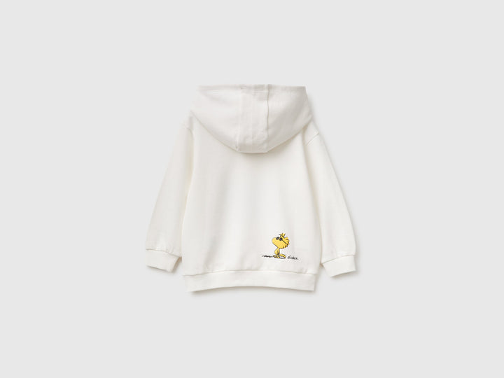 Sweatshirt With Hat M/L - White