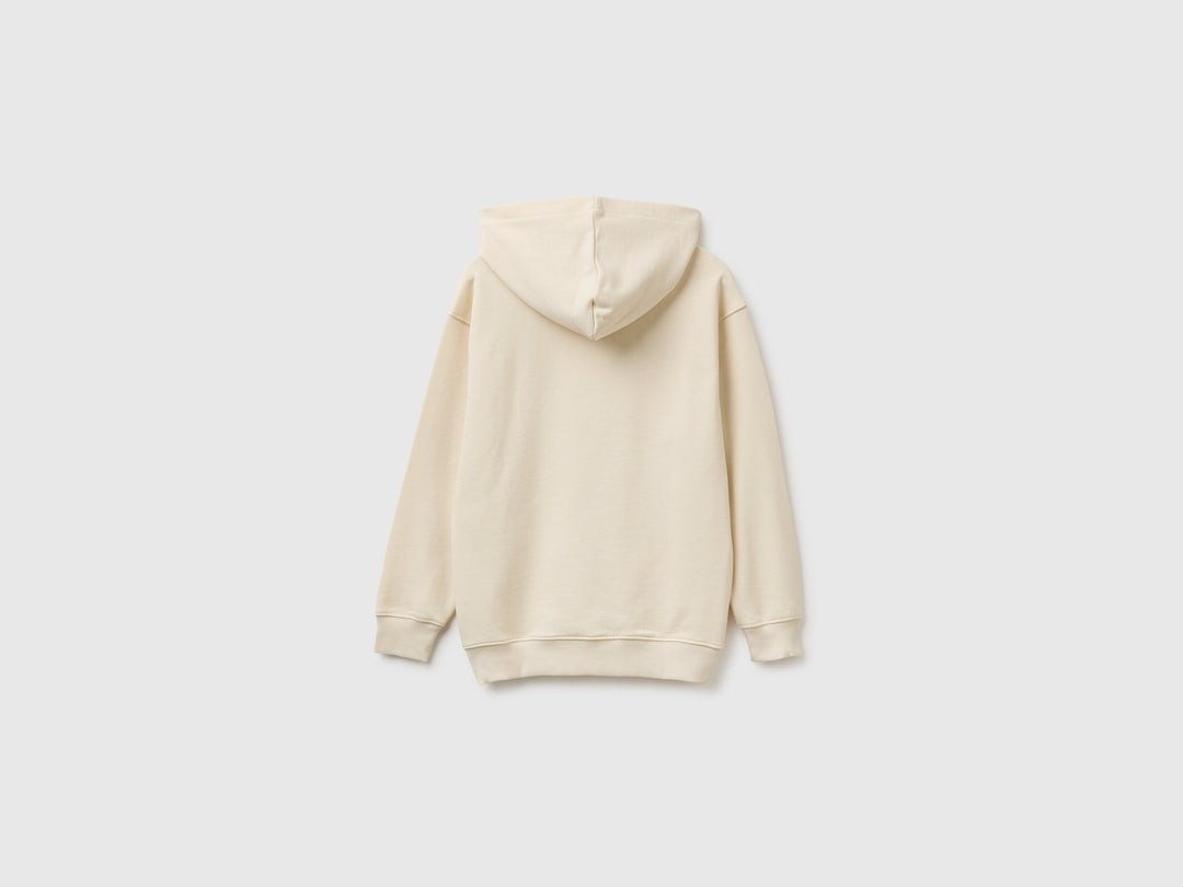 Sweatshirt With Hat M/L - Beige