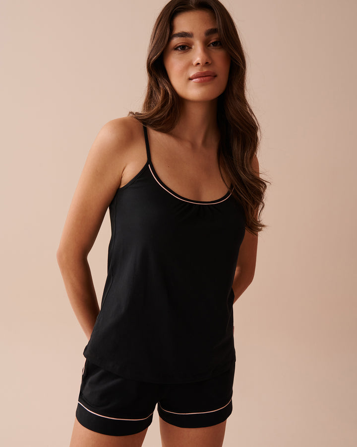 Cotton Cami - Peachskin Dot