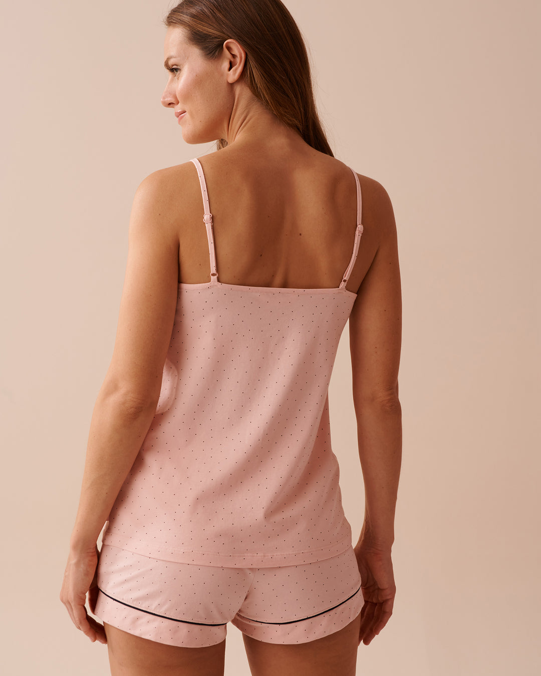 Cotton Cami - Comfy Grey Mix Pin Stripe