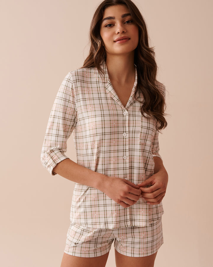 Dog Print Super Soft Button-down Shirt - Peachskin Dog