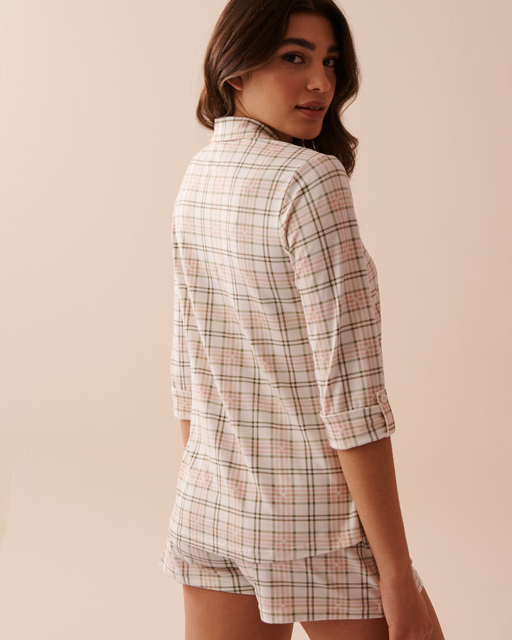 Dog Print Super Soft Button-down Shirt - Peachskin Dog