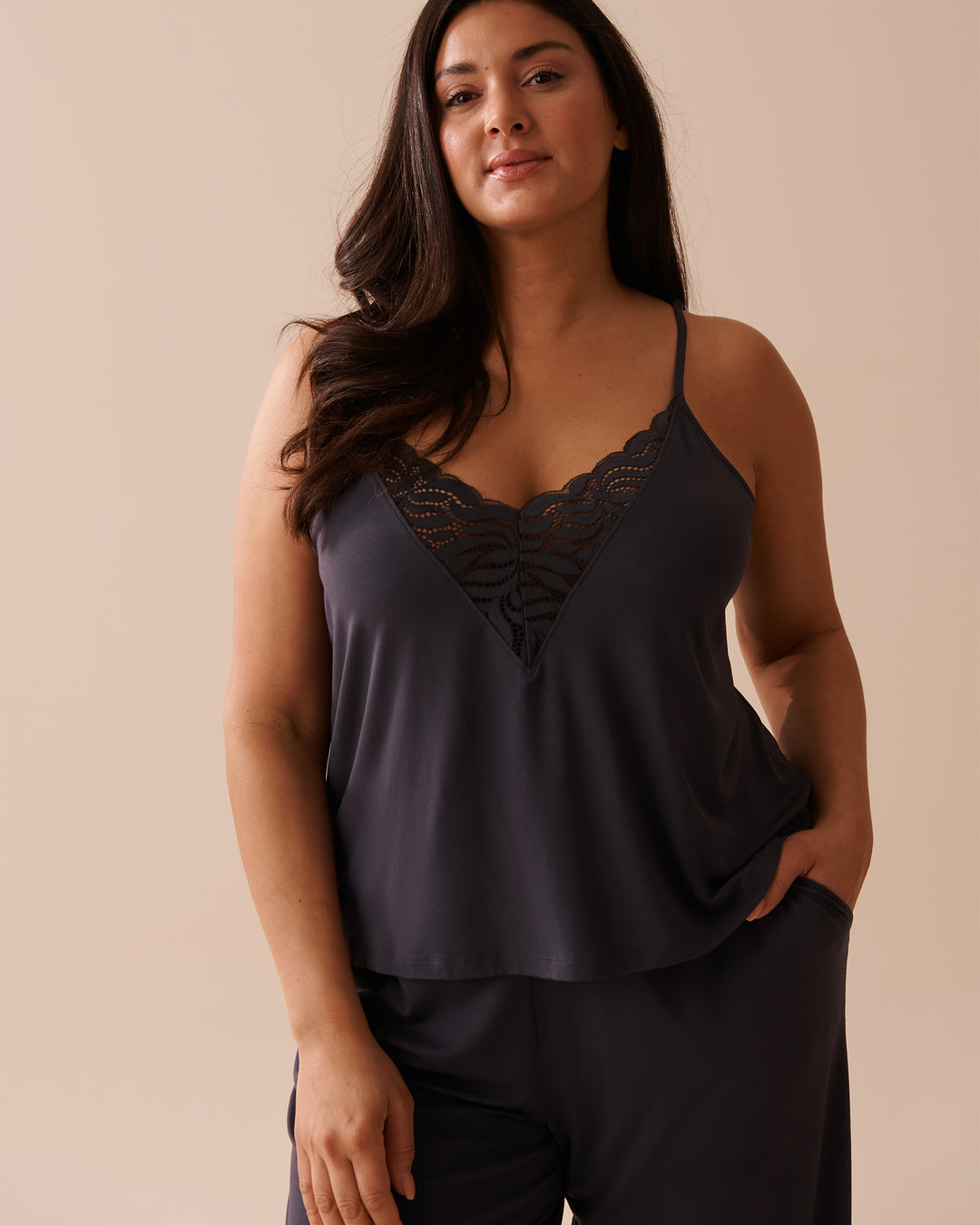 Lace Detail Modal Cami - Periscope