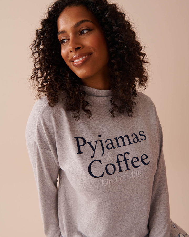 Cupcake Print Recycled Fibers Long Sleeve Shirt - Snow White Daydream