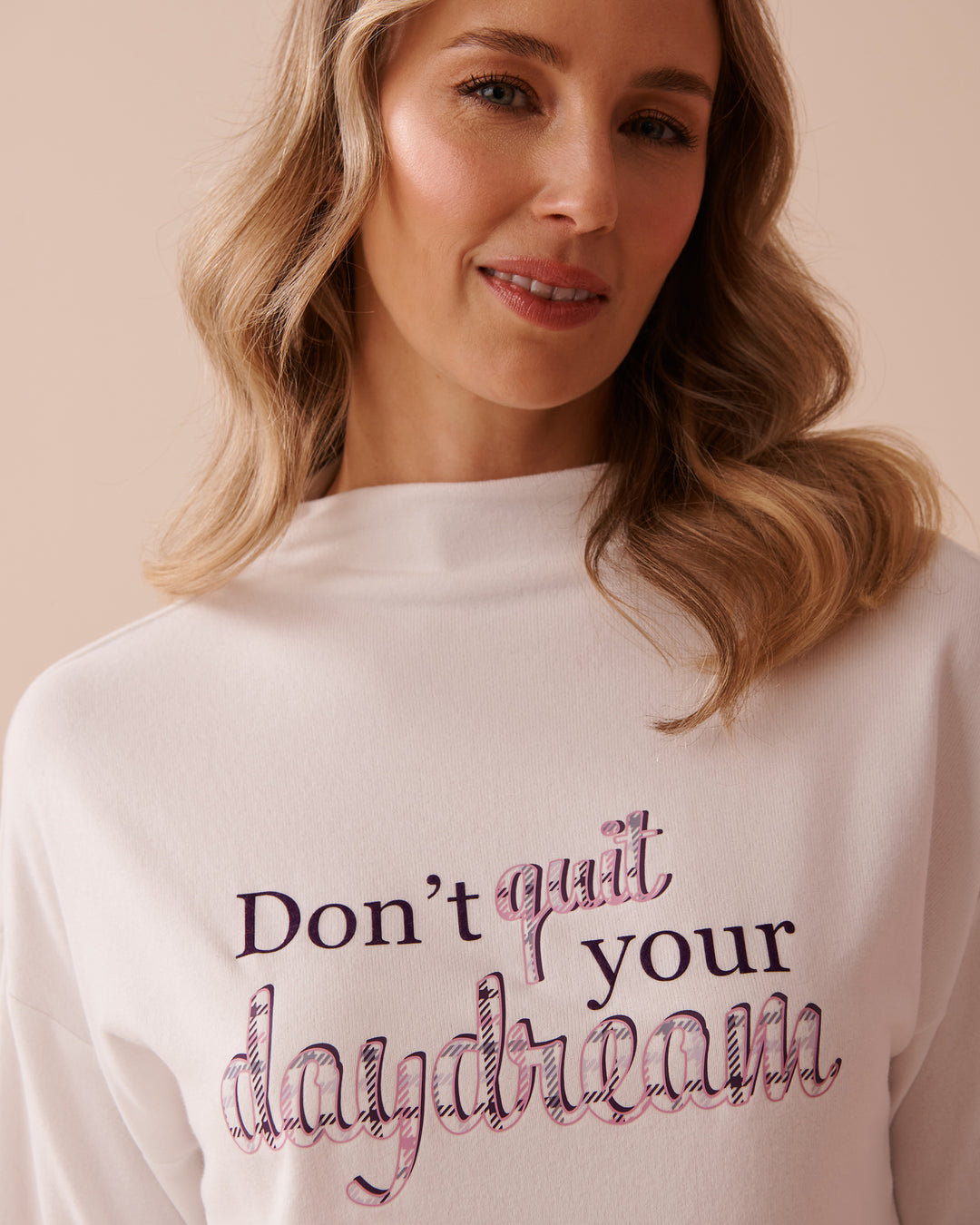 Cupcake Print Recycled Fibers Long Sleeve Shirt - Snow White Daydream