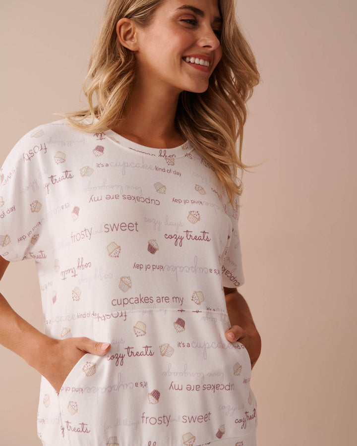 Coffee Cup Print Recycled Fibers T-shirt - Charisma