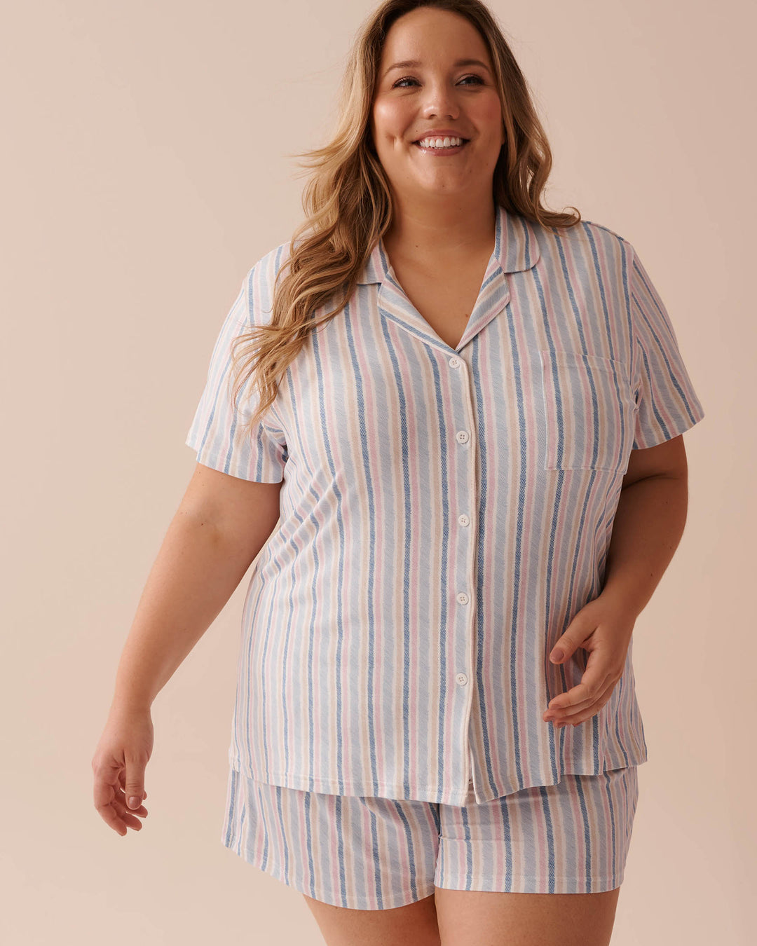 Soothing Stripes Super Soft Button-down Shirt - Evening Haze Plaid