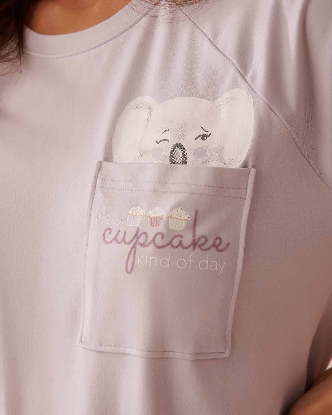 Cat Print Super Soft T-shirt - Snow White