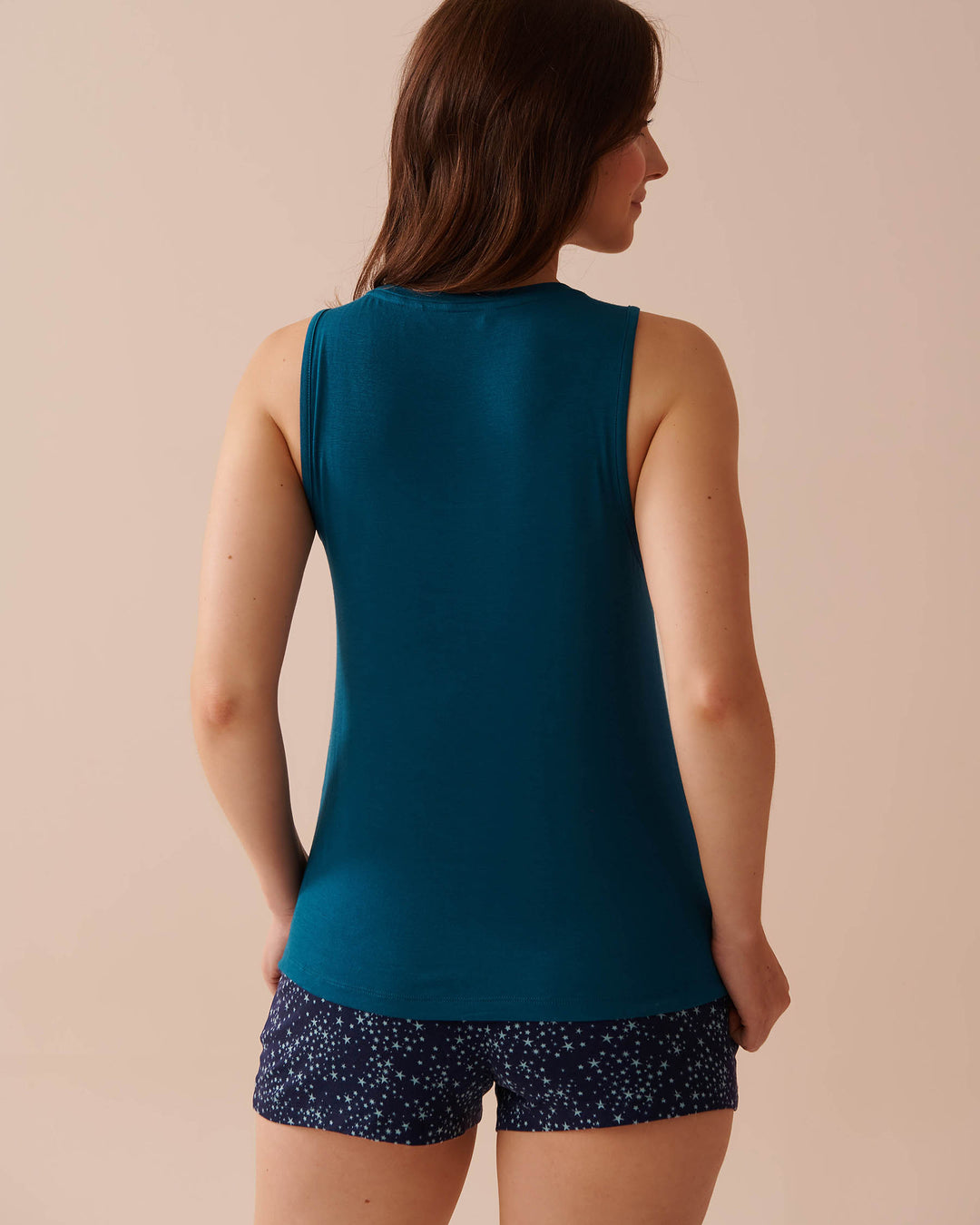 Soft Jersey Cami - Evening Blue W Screen