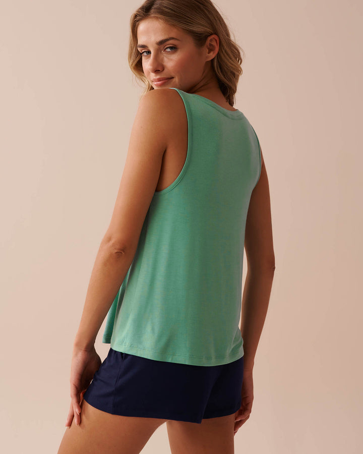 Soft Jersey Cami - Moroccan Blue