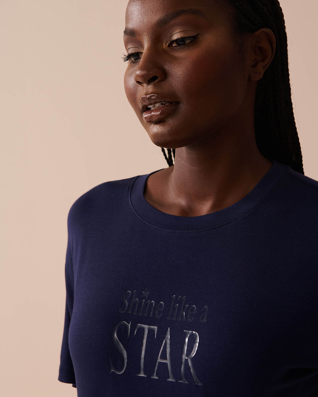 Soft Jersey Drop Shoulder T-shirt - Moroccan Blue