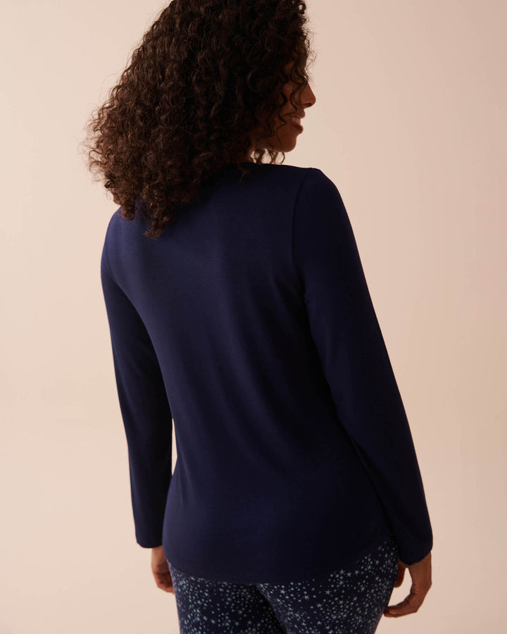 Soft Jersey Long Sleeve Shirt - Moroccan Blue