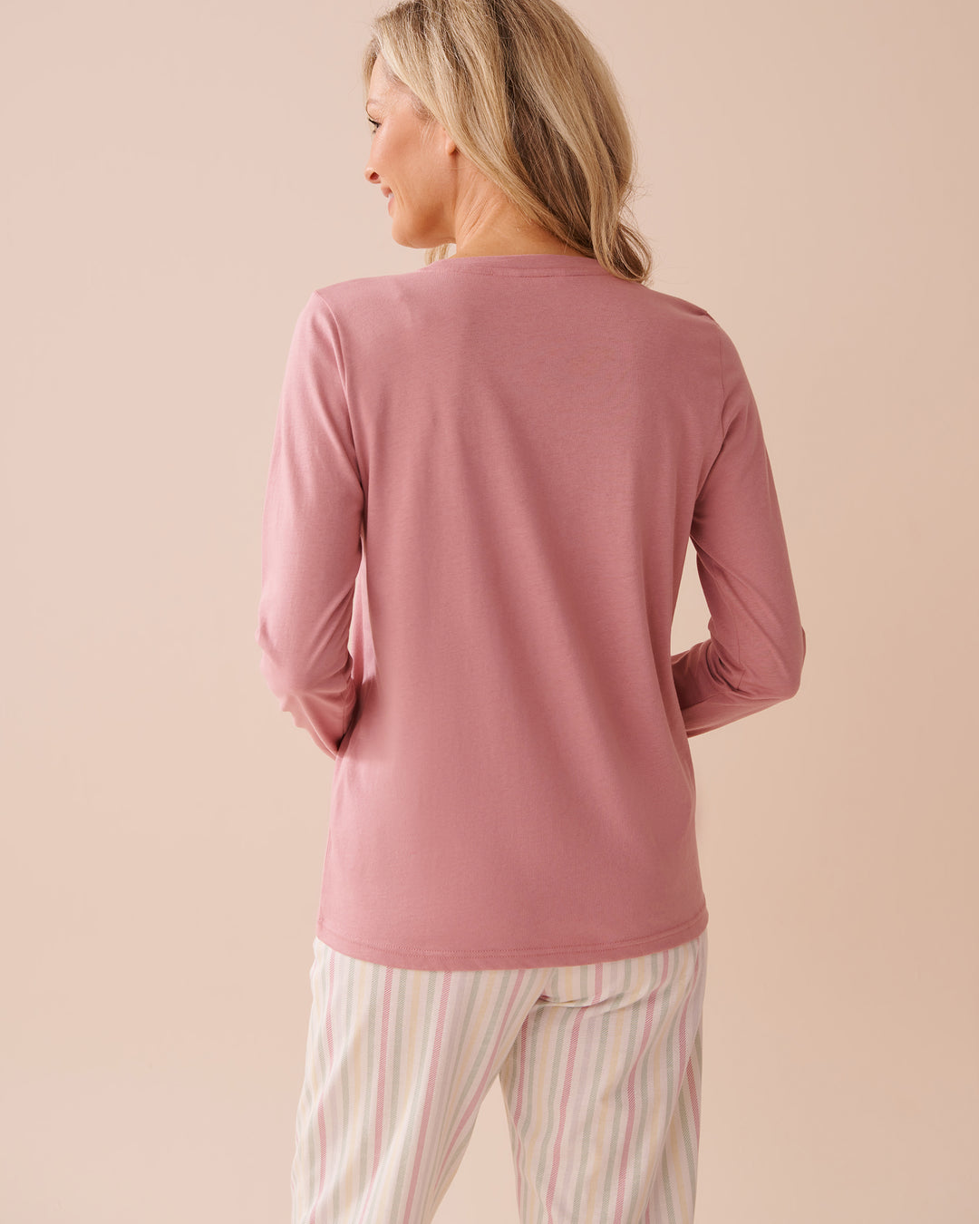 Bee Print Cotton Long Sleeve Shirt - Flan