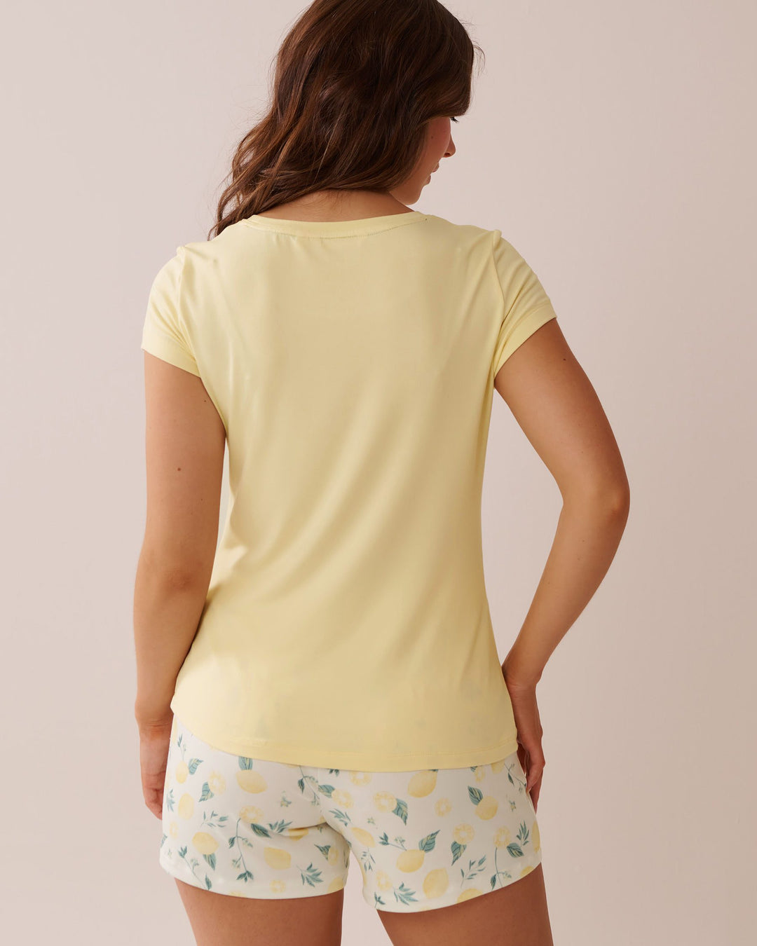 Lemon Print Super Soft T-shirt - Flan