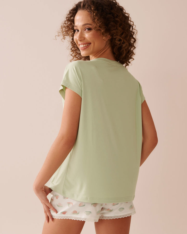 Snail Print Super Soft T-shirt - Seacrest