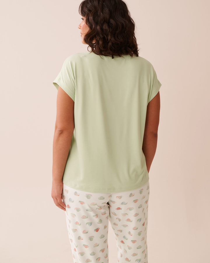 Snail Print Super Soft T-shirt - Seacrest