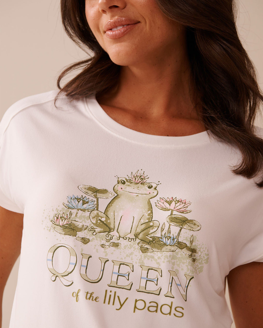 Oh Darling Print Super Soft T-shirt - Chateau Rose