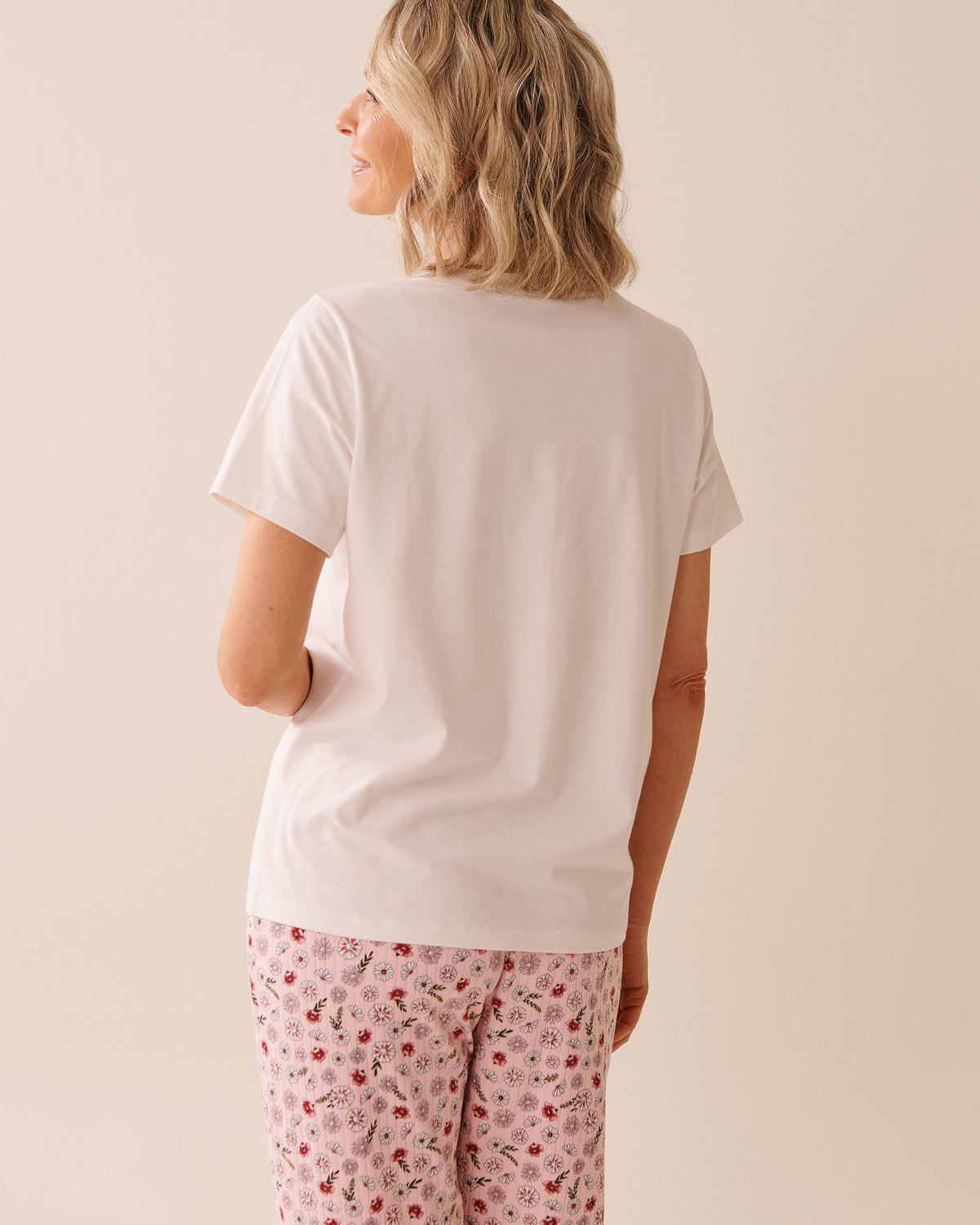 Frog Print Cotton T-shirt - Snow White