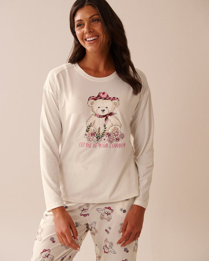 Frog Print Super Soft Long Sleeve Shirt - Lint