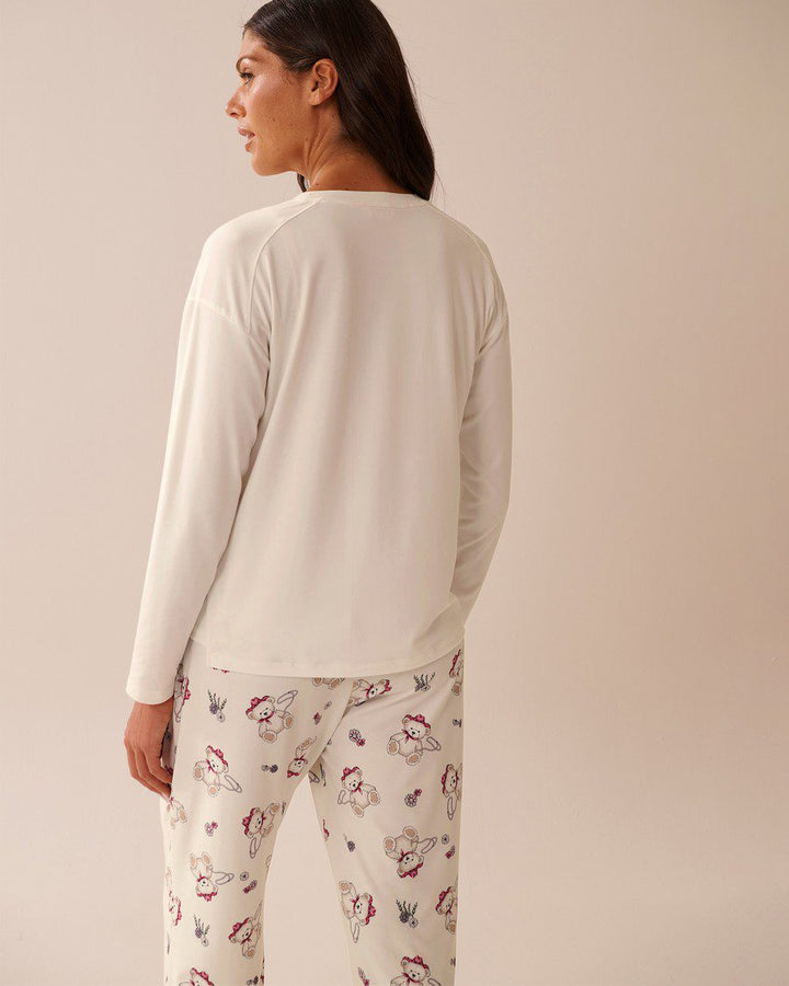 Frog Print Super Soft Long Sleeve Shirt - Lint